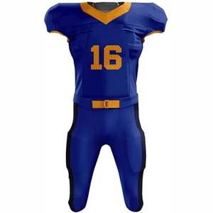 Los Mejores y Más Recientes Conjuntos de Uniformes y Camisetas de Fútbol Americano Sublimados Personalizados, Conjunto de 2 Piezas con Mangas Cortas y Tela de Malla Transpirable - Product Image 5