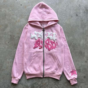 Sudadera con capucha extragrande para hombre, 100% algodón, 240g, de felpa, con cremallera, diseño 3D, peso pesado, talla XXS, personalizada por el fabricante - Product Image 1