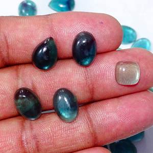 พลอยฟลูออไรต์ธรรมชาติอันสวยงามอัญมณีทรงหลวมรูปร่างผสมและขนาดเท่าอัญมณี fluorite Cabochon สำหรับใช้ทำเครื่องประดับ - Product Image 2