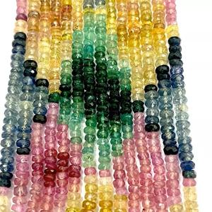 Saphir naturel de qualité, facettes rondes, perles de 4 mm, pierres précieuses authentiques, pierres précieuses en vrac pour la fabrication de bijoux, HAYAAT GEMS Third - Product Image 3