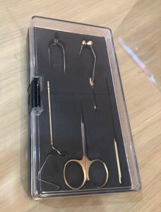 Kit de herramientas de atado de moscas, tijeras, bobinas de cerámica, látigo, con estuche de embalaje, accesorios de pesca profesionales - Product Image 2