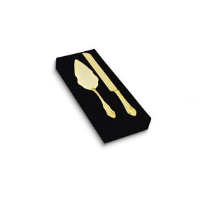 Servidor de pastel de acero de diseño único y placa de acrílico con asa para decoración de bodas con embalaje de caja negra - Product Image 4