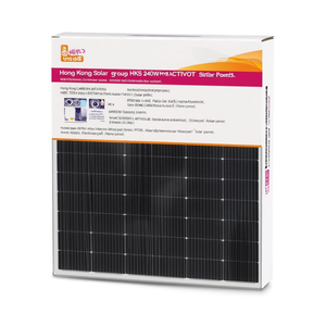 แผงโซลาร์เซลล์โมโนคริสตัลไลน์ PERC 240 วัตต์ ของกลุ่มบริษัทฮ่องกงโซลาร์ (HKS) สำหรับติดตั้งบนหลังคาบ้าน - Product Image 2