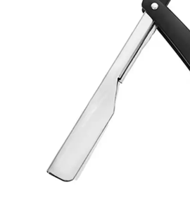 Maquinilla de hoja de afeitar recta de acero inoxidable para hombre, hoja recta desechable para el hogar, afeitadora plegable afilada, corte de pelo para salón - Product Image 4