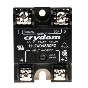 Sensata <span class=keywords><strong>SSR</strong></span> <span class=keywords><strong>Crydom</strong></span> ขนาดเล็กรีเลย์สถานะของแข็ง H12WD4850PG ปิดผนึกการป้องกัน - Product Image 1