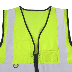 Uniformes de vêtements de travail Mingrui Hi Vis Gilet haute visibilité pour enfants avec poches zippées Gilet de sécurité réfléchissant de qualité supérieure pour une meilleure visibilité - Product Image 5