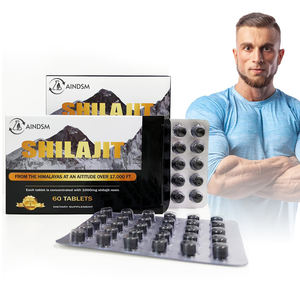 Comprimés de Shilajit de l'Himalaya pur de haute qualité pour le soutien immunitaire et énergétique, avec Ashwagandha, Maca et Mousse de Mer pour Adultes - 60 Comprimés HACCP/GMP - Product Image 1