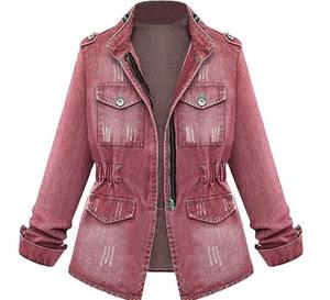 Veste en jean de style vintage pour femmes, design décontracté et élégant avec propre logo, haute qualité, durable, prix raisonnable. - Product Image 2
