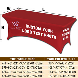 Bán Buôn Tùy Chỉnh Các Sự Kiện Bảng Vải 4ft 6ft 8ft Stretch Spandex Vải Mô Hình Rắn Phong Cách Hiện Đại Wedkey Thương Hiệu Đợt - Product Image 5