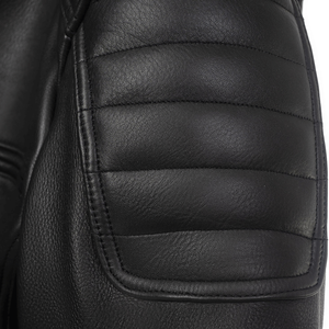 Men's Challenger Black Premium Leather Motorcycle Jacket Classy Waterproof Road Protected Motorbike Jacket For Men - Product Image 3