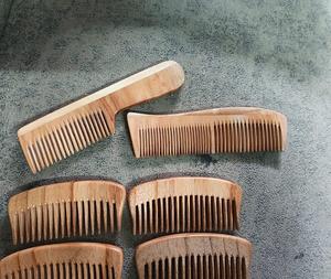 Custom Logo Natural sandalWood Comb for Home Salon Wooden Hair Styling Comb with <b>Wood</b> <b>Handle</b> by f s international - Product Image 5