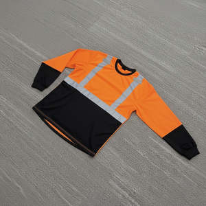 เสื้อแจ็คเก็ตทำงานแบบสะท้อนแสงสำหรับผู้ชาย เสื้อผ้าเซฟตี้แบบยูนิเซ็กซ์ มองเห็นได้ชัดเจน ผลิตจากโพลีเอสเตอร์ 100% - Product Image 2