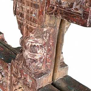 Large Wooden Mirror <b>Frame</b> Rustic and <b>Antique</b> Design Style for Wall Decor for Living Room Bathroom Hotels - Product Image 3