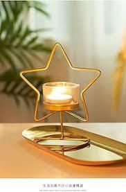เชิงเทียนรูปดาวสีทอง ของตกแต่งบ้าน สำหรับคริสต์มาส วันเกิด ตกแต่งโต๊ะสำหรับงานเทศกาล - Product Image 2