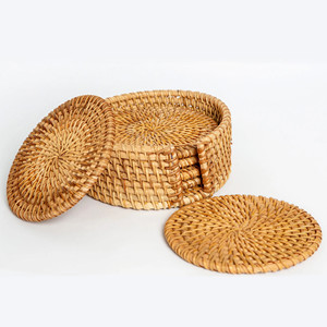 Op selected OUND attattan laclacemats et de 6 Hy hecho icker mimbre usustico lacecorativo lacemats para Dining able para Hot Old u - Product Image 2