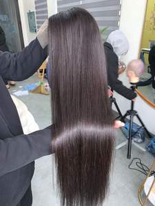 Perruques Remy vietnamiennes droites et faisceaux perruque avant naturelle et extensions de cheveux humains - Product Image 3