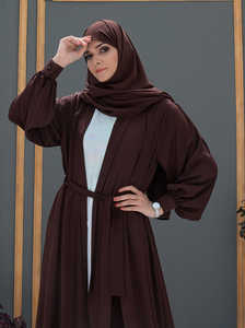 2024 Eid Quality Open Abaya for Adults Handmade <b>Cardigan</b> Silk Robe Dubai Style for Women Plus Size Islamic Clothing Muslim <b>Dress</b> - Product Image 2
