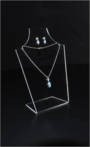 Support de présentation de colliers en acrylique, taille et couleur personnalisées, finition brillante, autoportant pour la présentation de bijoux - Product Image 3
