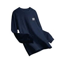 T-shirt à manches longues col rond 100% coton décontracté unisexe coupe ample respirant imprimé The Fajr Club