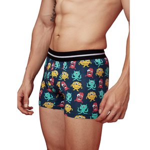 Calzoncillos bóxer personalizados de alta calidad para hombre, fabricante de calzoncillos bóxer de algodón a rayas con estampado de punto, ropa interior al por mayor, precio barato - Product Image 2