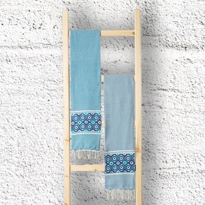 Toallas de playa Fouta para todas las estaciones de secado rápido ecológicas de 100% algodón personalizadas de fabricante indio, rayas de alta absorción de agua - Product Image 2