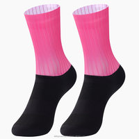 Chaussettes de vélo de route en plein air, chaussettes de Sport de Compression de vélo de course équipe de vélo Aero chaussettes de cyclisme antidérapantes sans couture