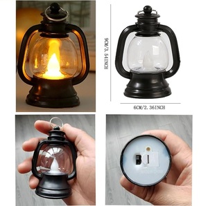 Lanternes suspendues en forme de bougie de cow-boy western, mini pots vintage, impression UV pour mariage de cow-girl, fêtes de Noël, Halloween et cadeaux - Product Image 4