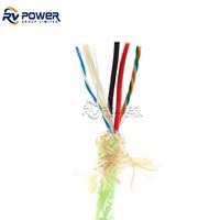 Cable PUR híbrido reforzado con trenzado de Kevlar, Cable flexible de señal y potencia, Cable híbrido CE ISO ROHS