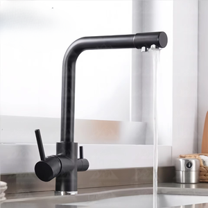 Современный кухонный смеситель с двойной ручкой - Product Image 1