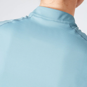 <b>Long</b> <b>Sleeves</b> Horse Riding <b>Base</b> <b>Layer</b> Top Quick Dry Breathable Spandex Half Zipper with Horse Racing Design - Product Image 2