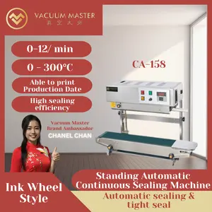 Malaysia Export Trusted Grade CA 158 Vertical Type Continuous Sealer Machine Convenient Sealing Machines for Long-Term Storage