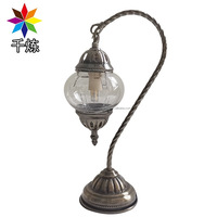 Lampe de table ottomane turque bricolage lampe en mosaïque lampe de table à base de verre clair