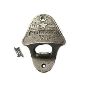 Abrebotellas de pared de hierro fundido antiguo de primera calidad con diseño atemporal para un uso versátil en hogares y bares - Product Image 2