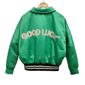 เสื้อแจ็กเก็ตบอมเบอร์ผ้าซาตินเสื้อแจ็กเก็ตเบสบอลวิทยาลัยสั่งทำได้ - Product Image 5