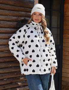 Veste matelassée pour femme, style urbain d'hiver, brillante et élégante, fermeture éclair sur le devant, coupe-vent, tissu doux et respirant - Product Image 4