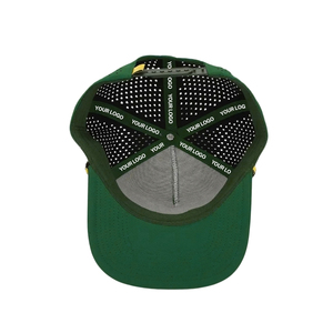 Gorra de Golf de Alto Rendimiento Directo de Fábrica, 5 Paneles, Logotipo Personalizado, Perforada con Láser, Dos Tonos, Cierre a Presión, Cinta Interior Personalizada - Product Image 5
