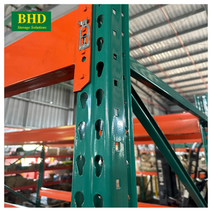 Bracing Top Selling Stock de acero estándar personalizado RAL6000 Proveedor de EE. UU. Vietnam Estante de paleta de altura para almacén - Product Image 2