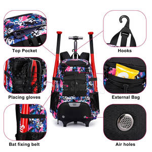 Sacs de baseball Offre Spéciale fabriqués au Pakistan Sacs de baseball de sport unisexes Sacs de baseball avec logo personnalisé - Product Image 4