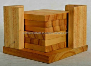 Posavasos de madera con almohadillas y alfombrillas para mesa real, posavasos Natural para el desayuno, decoración para el hogar y la Mesa, superventas - Product Image 5