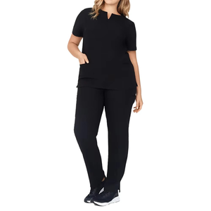 2025ชุดเครื่องแบบพยาบาลแฟชั่นคอปกแขนสั้นชุดยูนิฟอร์ม - Product Image 1