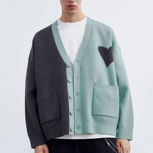 Nouveau design personnalisé de haute qualité multicolore à prix raisonnable style décontracté logo privé fabriqué en usine hommes col en V Cardi-gens - Product Image 1