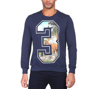 Vente en gros de sweat-shirt ras du cou coupe régulière sérigraphié pour hommes automne couleur et logo personnalisés commandes en gros de polyester/coton - Product Image 4