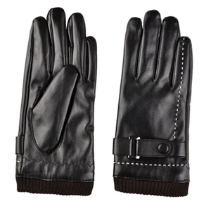 2025 nuevos guantes de moda de cuero cálidos de invierno de Color único/nuevo diseño precio de fábrica guantes de moda de cuero impresos con logotipo personalizado - Product Image 6