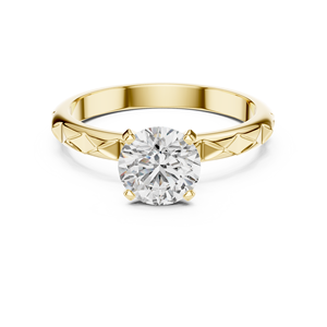 Anillo de Diamante Cultivado en Laboratorio de 2 Quilates, Oro de 14K, Anillo de Bodas con Diseño de 4 Puntas, Grado EF VS1-2, Joyería Fina Personalizable, Proveedor Confiable - Product Image 1
