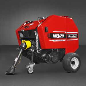 Mini presse à foin ronde de haute qualité avec moteur de boîte de vitesses haute productivité pour le stockage du foin de paille - Product Image 1