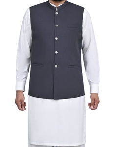 Chaleco de Invierno para Hombre, Transpirable, Lavable, Cuello en V, Estilo Indio/Pakistaní, Informal, Formal, para Bodas, en Oferta - Product Image 1