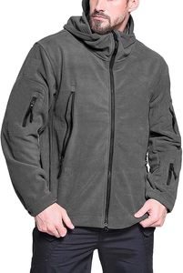 Veste polaire à capuche imperméable coupe-vent respirante pour unisexe, utilisation hivernale, tissu fin en polyester/coton, style streetwear - Product Image 6