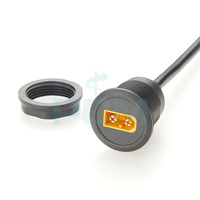Câble de charge XT60 à montage sur panneau rond, connecteur à courant élevé XT60 à montage encastré, pour montage sur panneau de batterie RC 60A