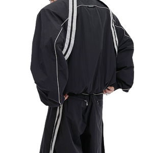 Ensemble de survêtement pour homme en polyester, jogging, survêtement patchwork, pantalon de survêtement en nylon, survêtement en nylon personnalisé pour homme, vente chaude - Product Image 4