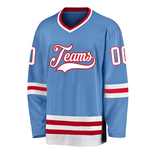 Men's Custom Logo Hockey Jersey Printed Sublimation Logo Design Youth College Team Ice Hockey Jersey for Mens - Product Image 1